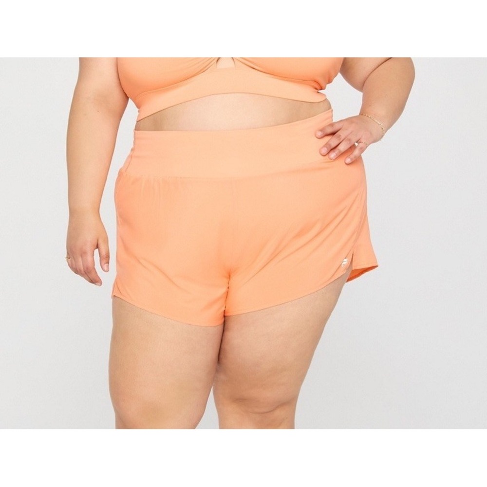 NWOT Women's Fabletics Sun Chaser Shorts 3" Melon Sorbet - 3X (42" X 3")
